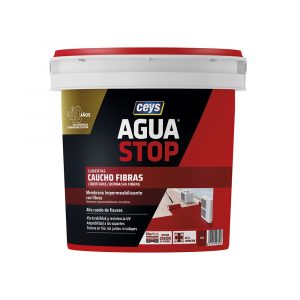 AGUAS TOP CAUCHO FIBRAS ROJO 1KG