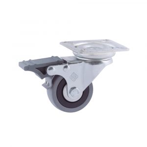 Rueda goma con freno 476/50