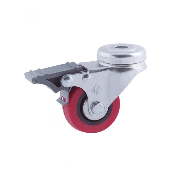 Rueda poliuretano con freno 476/50
