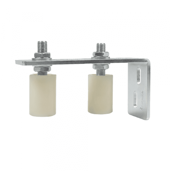 CAJA DE POLEAS GUIA SIMPLE REGULABLE A PARED INOX