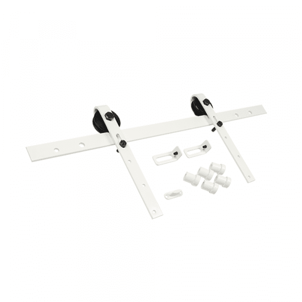 KIT PUERTA CORREDERA RUSTICA O GRANERO BLANCO