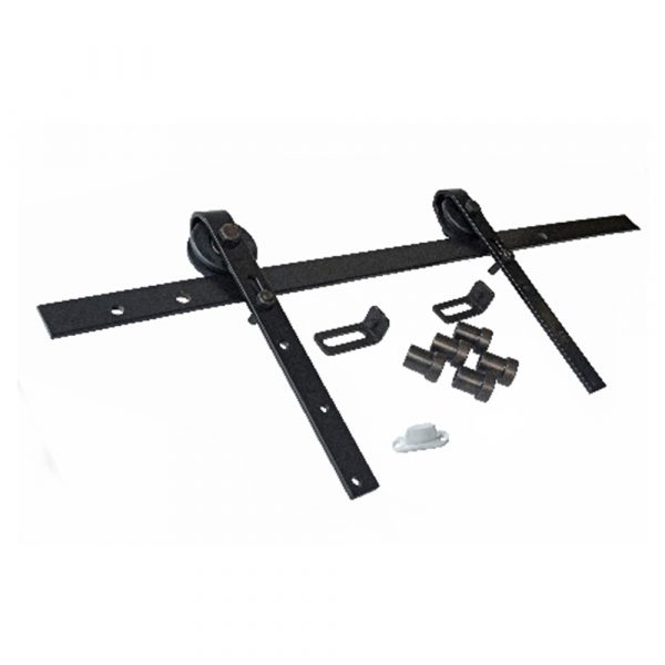 KIT PUERTA CORREDERA RUSTICA O GRANERO NEGRO